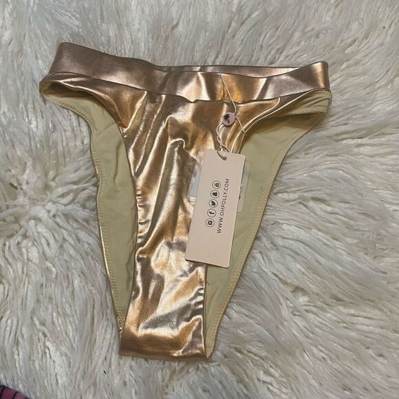 Oh Polly Gold Bikini Bottom - Picture 9 of 9